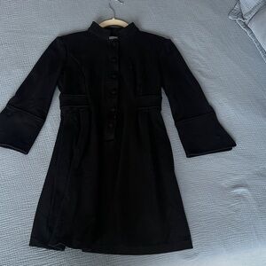 Diane Von Furstenberg Black Wool Blend Dress